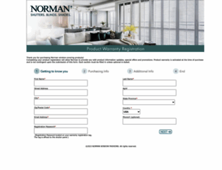 normanproductwarranty.com screenshot