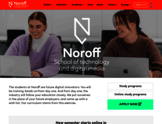 noroff.com screenshot