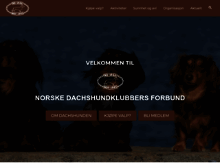 norskedachshundklubbersforbund.org screenshot