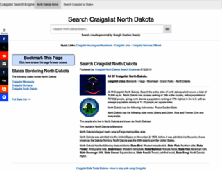 north-dakota.craigs-list-search.com screenshot