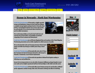 north-east-warehousing.co.uk screenshot