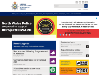 north-wales.police.uk screenshot
