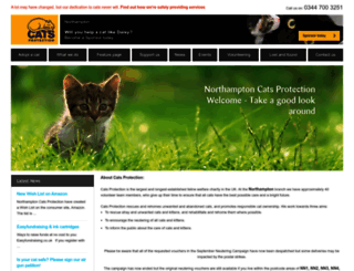 northampton.cats.org.uk screenshot