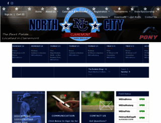northcitybaseball.org screenshot