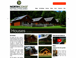 northcoastlogcabins.com screenshot