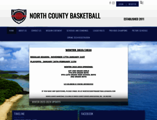 northcountybasketball.org screenshot
