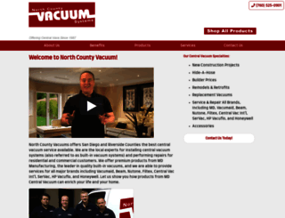 northcountyvacuum.com screenshot