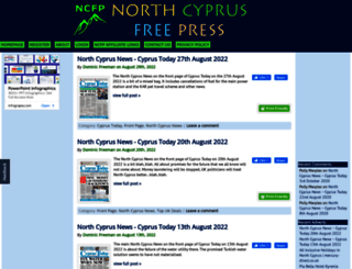 northcyprusfreepress.com screenshot