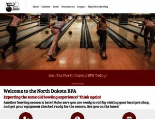 northdakotabowling.com screenshot