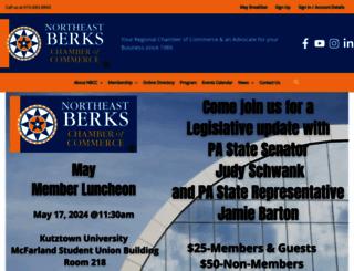 northeastberkschamber.com screenshot