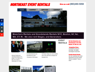 northeasteventrentals.com screenshot
