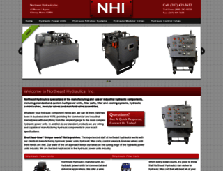 northeasthydraulics.com screenshot
