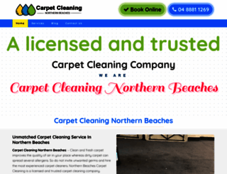 northernbeaches-carpetcleaning.com.au screenshot