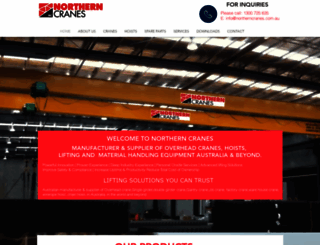 northerncranes.com.au screenshot