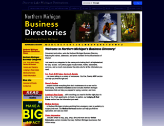 northernmichiganbusinessdirectories.com screenshot