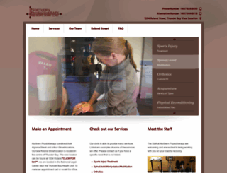 northernphysiotherapy.com screenshot
