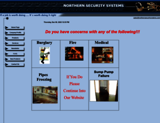 northernsecuritysystems.com screenshot