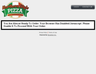 northernstylepizza.hungerrush.com screenshot