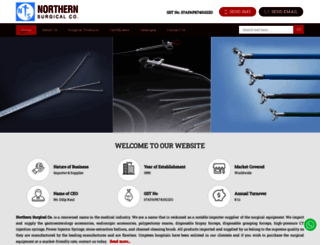 northernsurgical.co.in screenshot