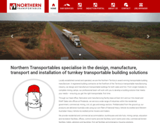 northerntransportables.com screenshot