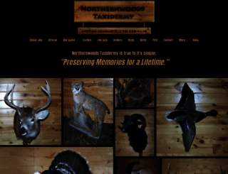 northernwoodstaxidermy.com screenshot