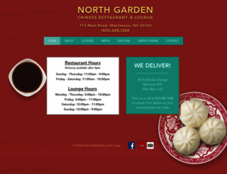 northgardenrestaurant.com screenshot