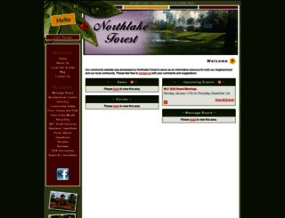 northlakeforesthoa.com screenshot