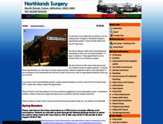 northlands-surgery.co.uk screenshot