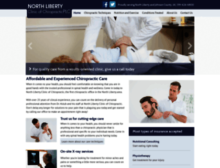northlibertyclinicofchiropractic.com screenshot