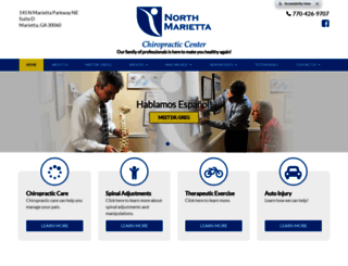 northmariettachiropracticcenter.com screenshot