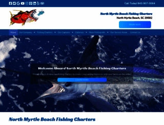 northmyrtlebeachfishingcharters.com screenshot