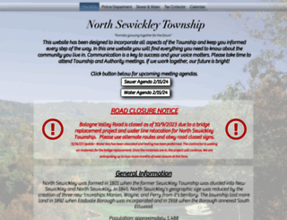 northsewickleytownship.com screenshot