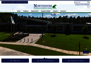 northshorecollege.edu screenshot