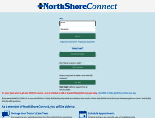 northshoreconnect.org screenshot