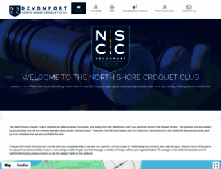 northshorecroquet.co.nz screenshot