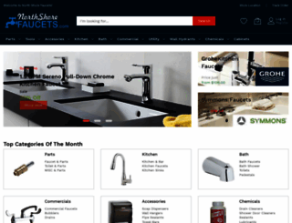 northshorefaucets.com screenshot
