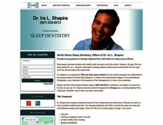 northshoresleepdentist.com screenshot