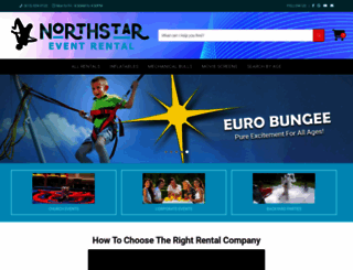 northstareventrentals.com screenshot