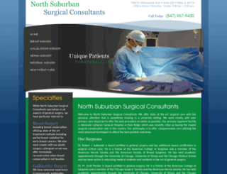 northsuburbansurgicalconsultants.com screenshot