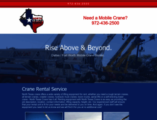 northtexascranerental.com screenshot