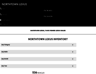 northtownlexus.com screenshot