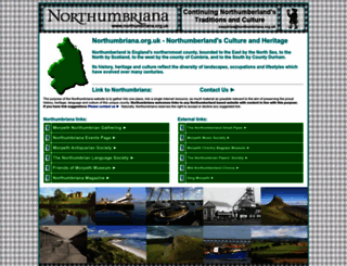 northumbriana.org.uk screenshot