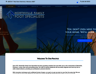 northvillefootspecialists.com screenshot
