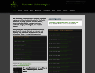 northwest-lichenologists.wildapricot.org screenshot