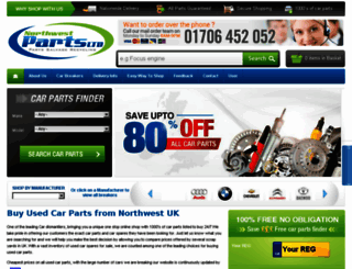 northwestcarparts.co.uk screenshot