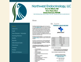 northwestendocrinology.com screenshot