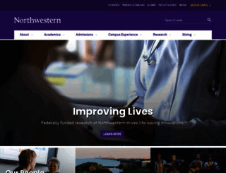 northwestern.edu screenshot