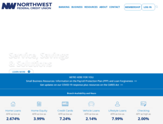 northwestfcu.org screenshot