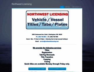 northwestlicensing.com screenshot
