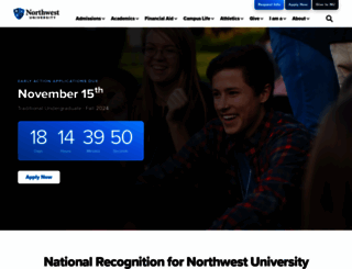 northwestu.edu screenshot